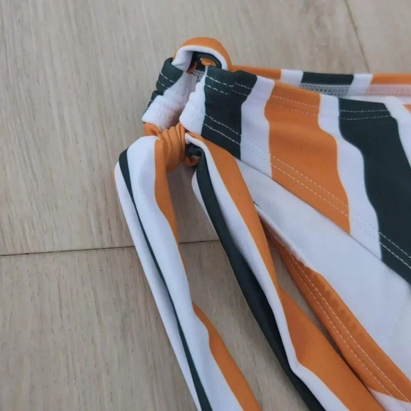 RELLECIGA | Women's Orange/Green/White Tie Up Low-Rise Bikini Bottoms NW… - Picture 6 of 8